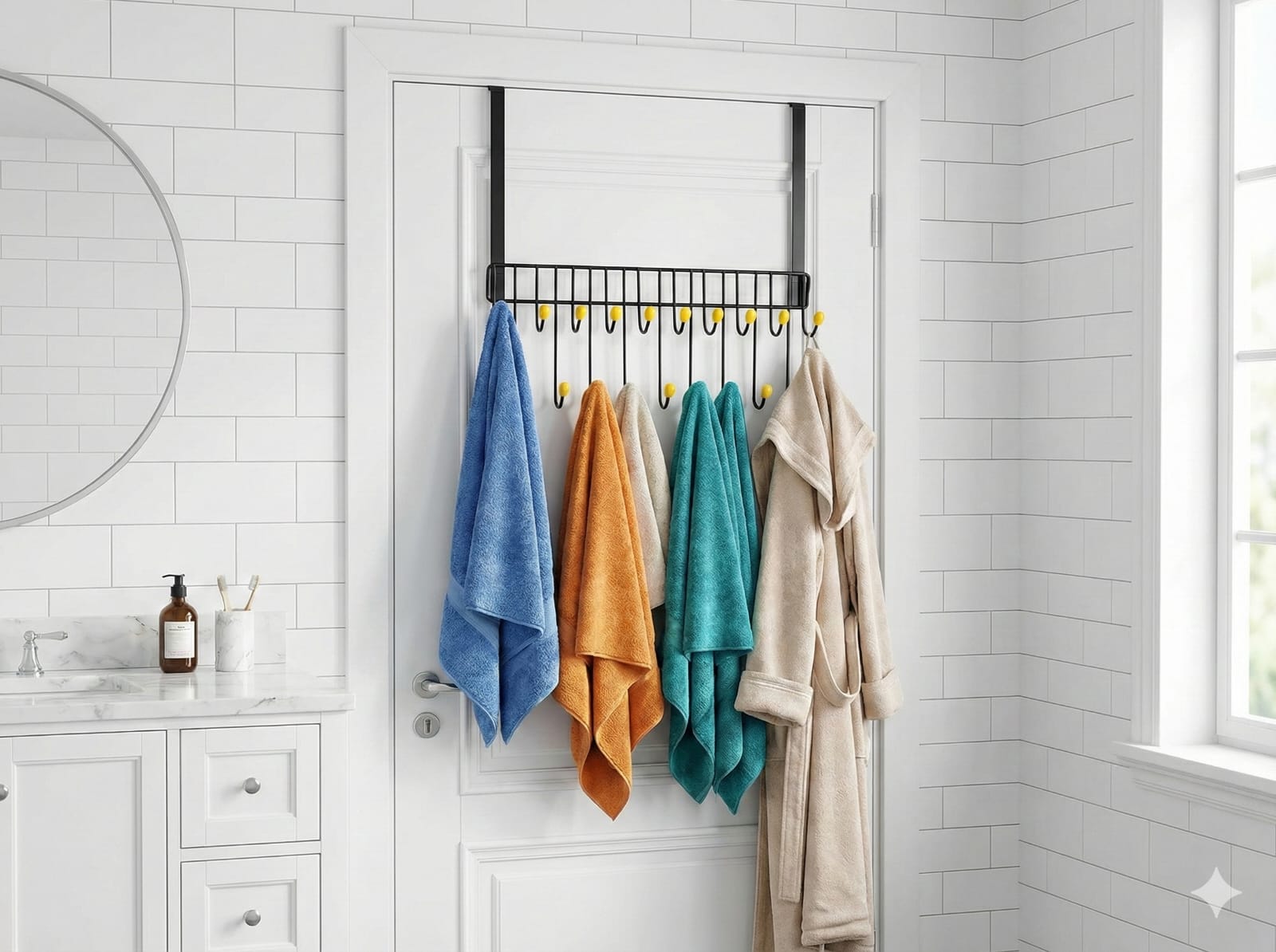 Premium 19-Hook Over-the-Door Metal Hanger