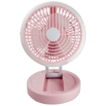 Rechargeable Foldable Mini Desk Fan with LED Light