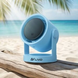 ​LIVO LV-2603 High-Speed Turbo Fan with 5-Speed Setting - স্টাইলিশ রিচার্জেবল মিনি ফ্যান