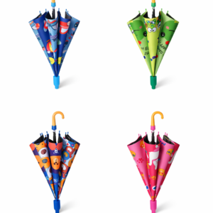 Premium Kids Cartoon Printed Long Umbrella