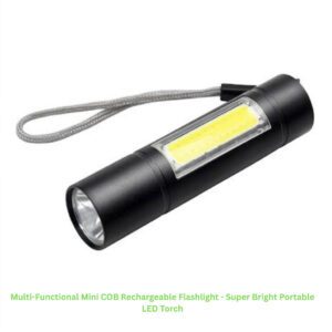 Multi-Functional Mini COB Rechargeable Flashlight - Super Bright Portable LED Torch