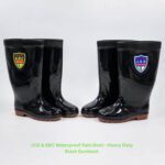 JCD & ABC Waterproof Rain Boot - Heavy Duty Black Gumboot