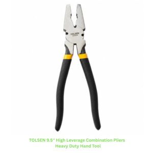 TOLSEN 9.5″ High Leverage Combination Pliers | Heavy Duty Hand Tool