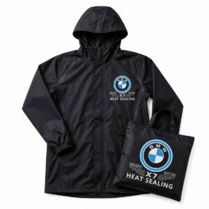 BMW X7 Heat Sealing Waterproof Raincoat with Storage Bag