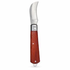 ইলেকট্রিশিয়ান ছুরি (Electrician Knife) — ফোল্ডিং, কাঠের হাতল, ৭ ইঞ্চি